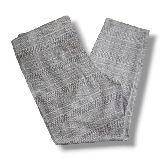 Tahari Microsuede Plaid Ankle Pants - Picture 3 of 4